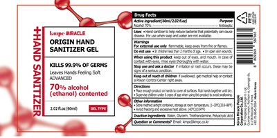 60ml Ndc:77524-0020-1 (Miracle Origin Hand Sanitizer Molecular Shape(60ml))
